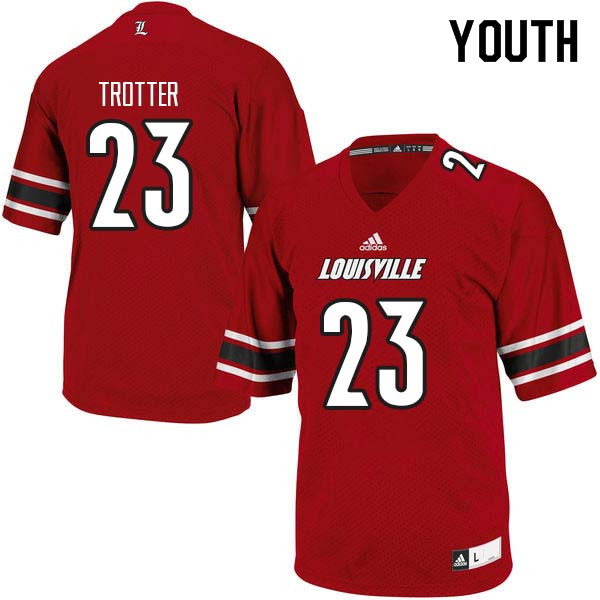 Youth Louisville Cardinals #23 Harry Trotter College Football Jerseys Sale-Red